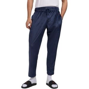 Polo Ralph Lauren Plush Navy Velour Joggers pajama sleep pants  | large